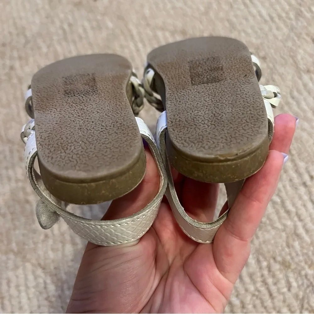 Toddler Girl’s Blowfish white strappy sandals size 7